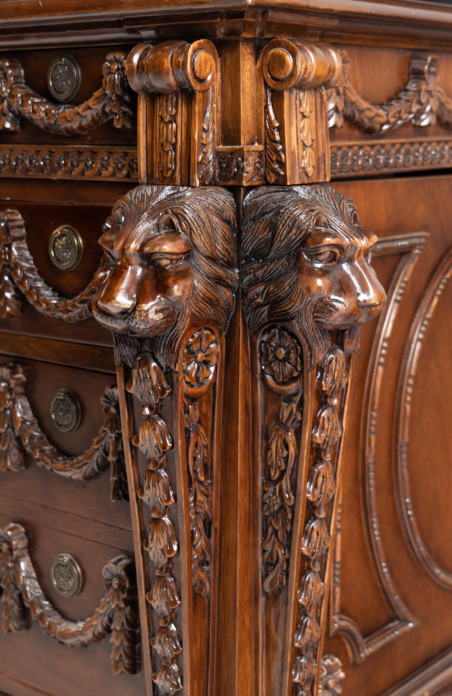 A George III Style Mahogany Partners' Desk