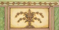 An Italian Painted and Parcel Gilt Overmantel Mirror