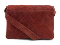 Chanel Quilted Suede Flap Bag, 1996-97