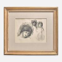 Pierre-Auguste Renoir (French, 1841-1919) La Pierre aux Trois Croquis