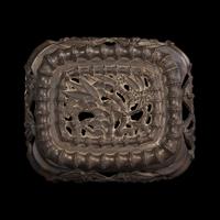 A Small Chinese Bronze 'Bamboo and Birds' Covered Censer, 19th-Early 20th Century 晚清民國 歲寒三友紋銅爐