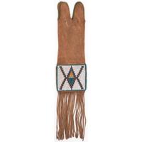 Blackfoot Beaded Smoke-Tanned Hide Tobacco Bag