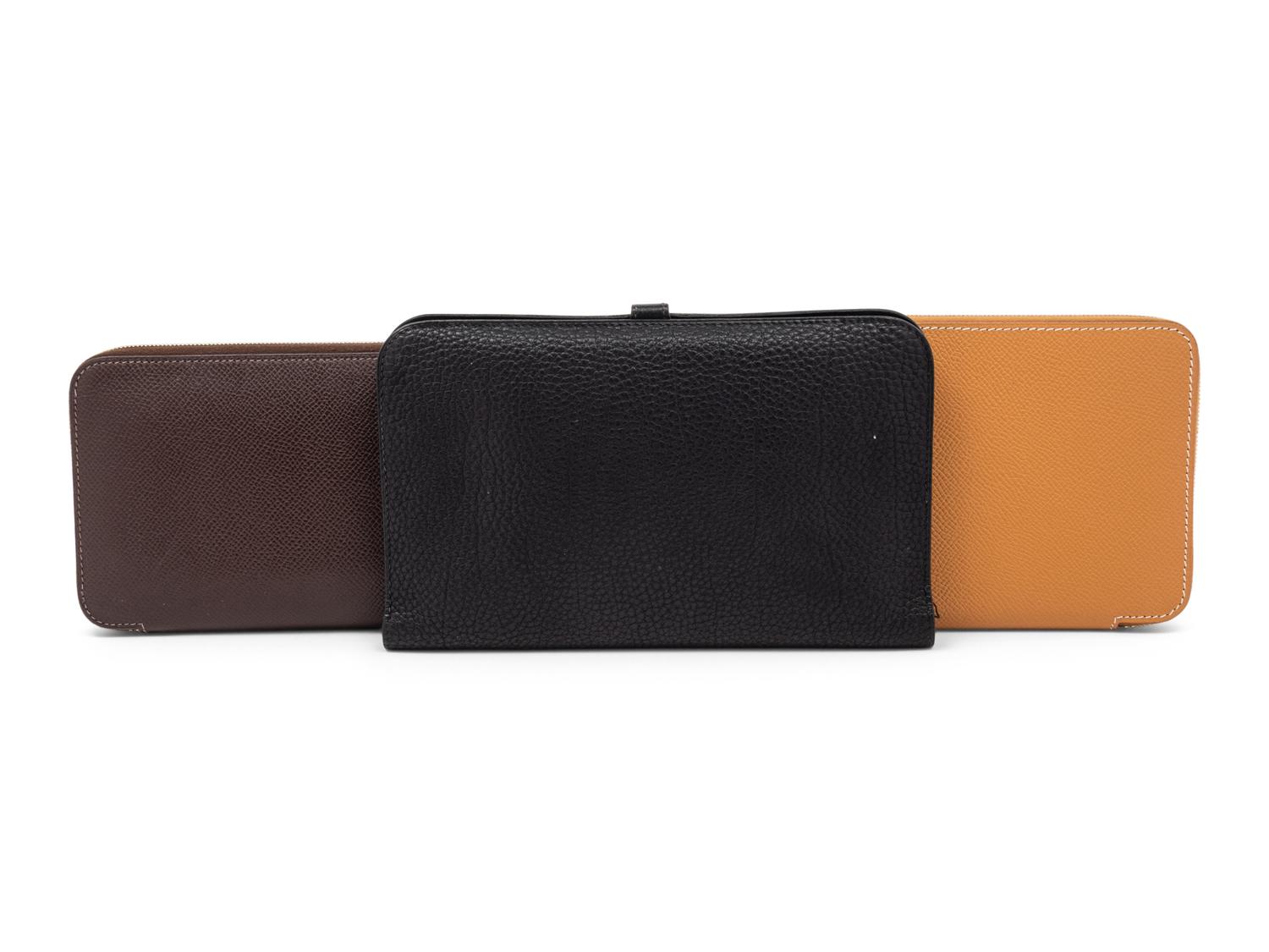 Three Hermès Wallets, 1990s-2010s