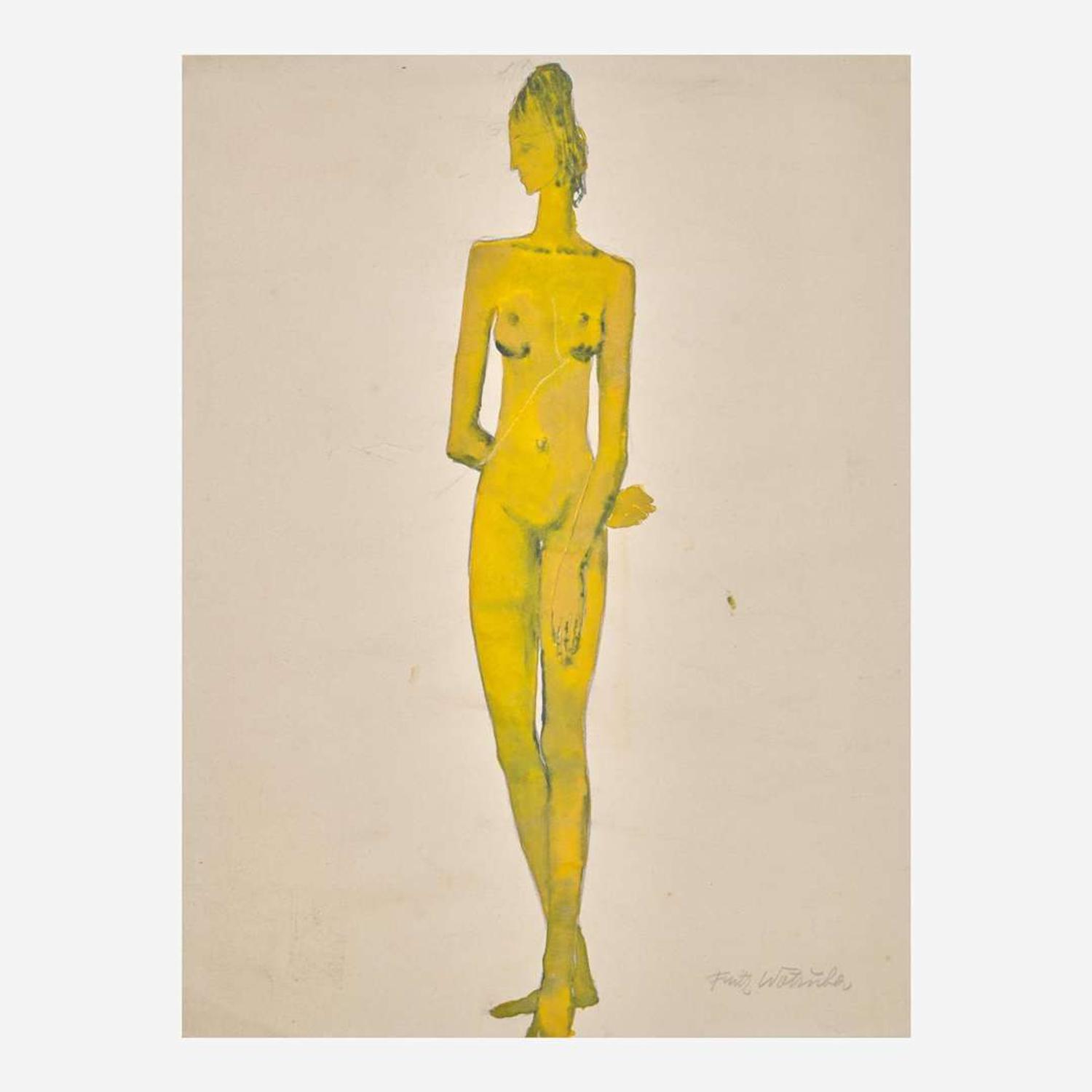 Fritz Wotruba (Austrian, 1907-1975) Untitled (Weibliche Figur)