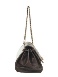 Chanel Chocolate Bar Accordion Bag in Brown Lambskin
