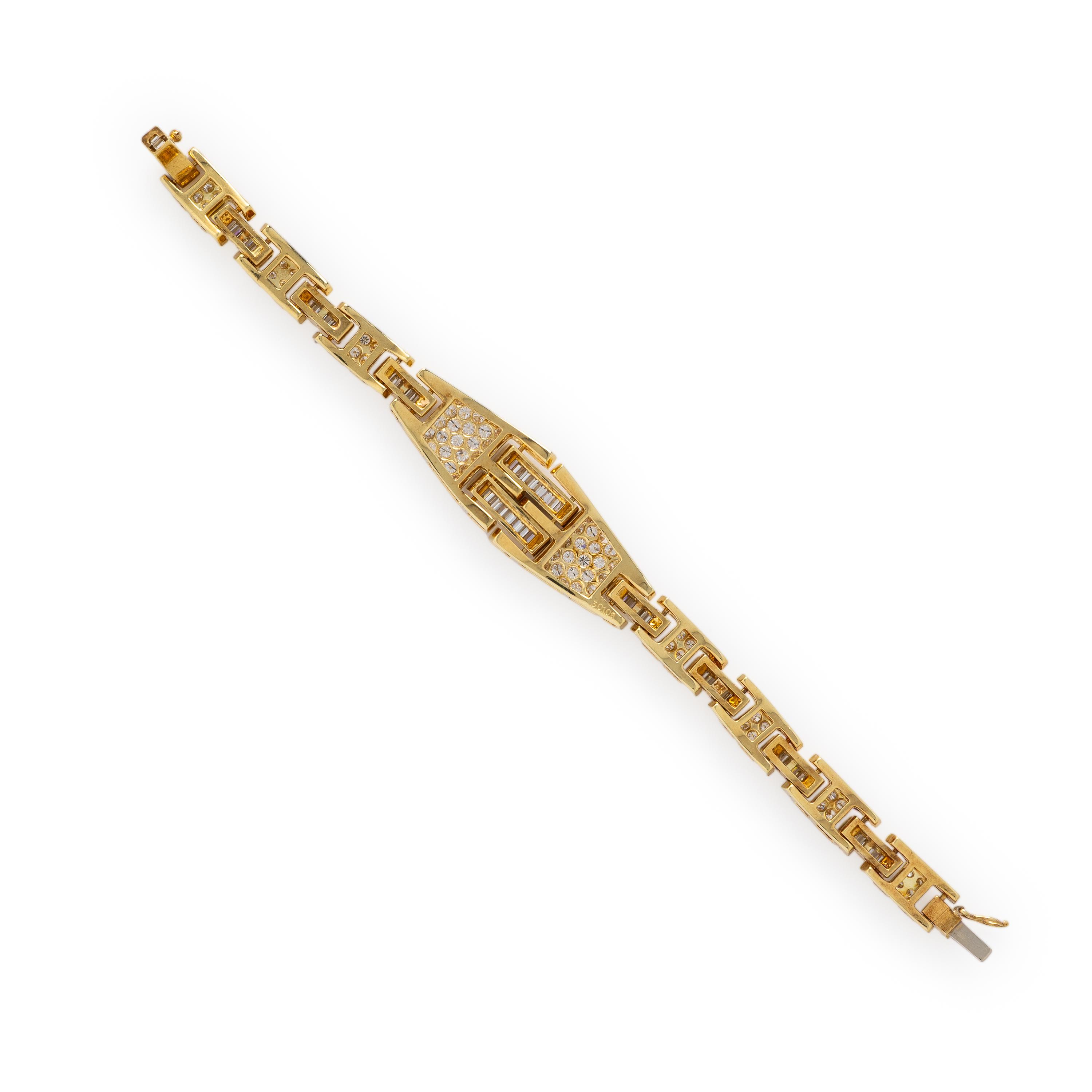Diamond and Yellow Gold Bracelet
