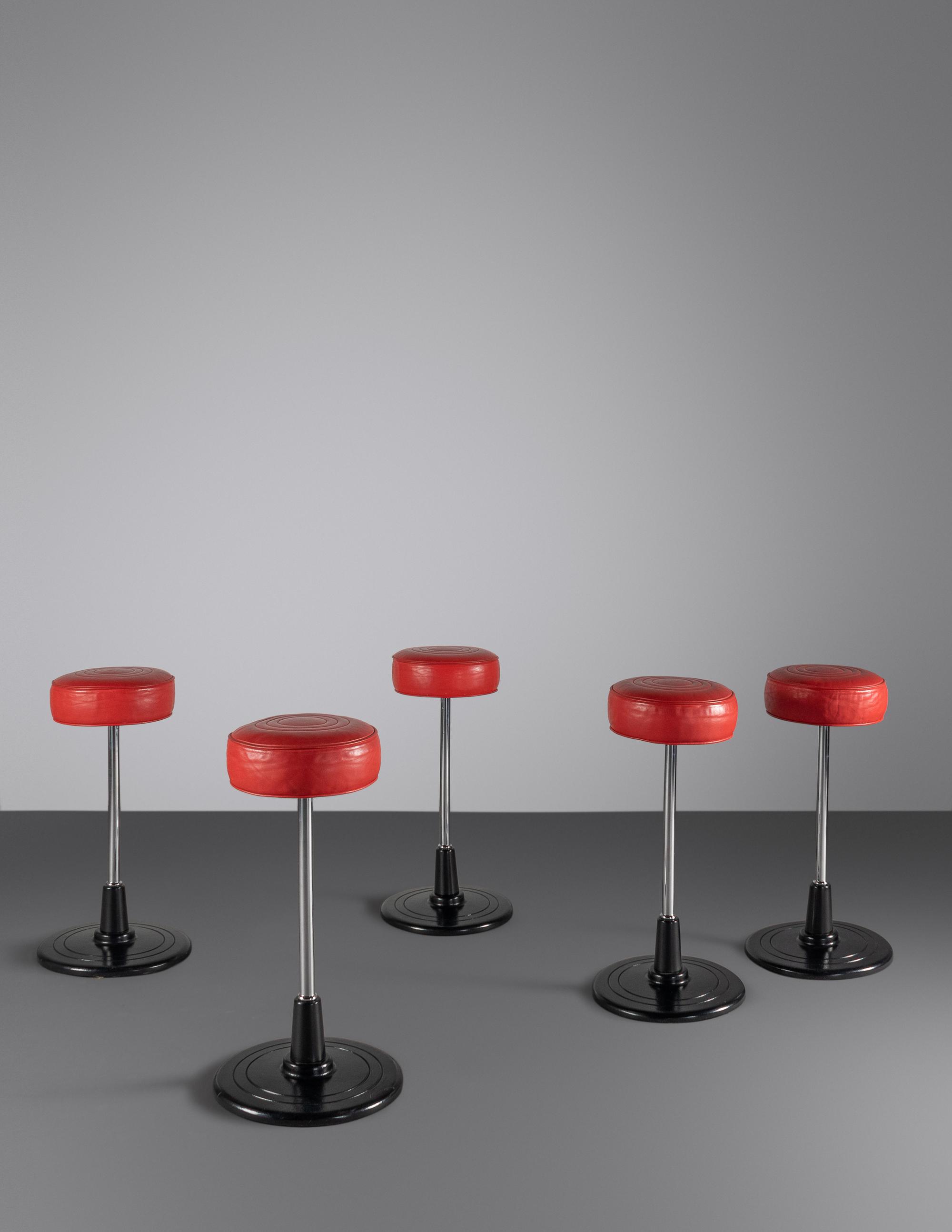 Set of Five No. 1 Barstools