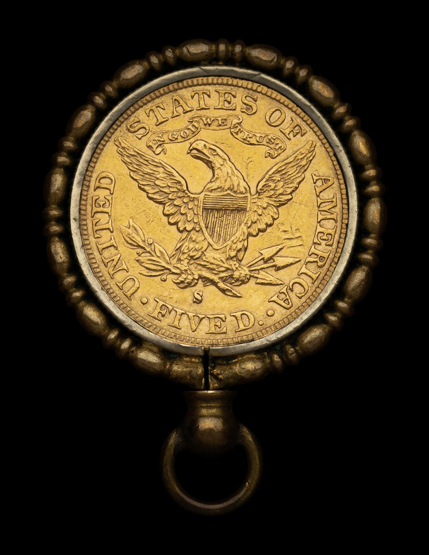 An 1881-S Liberty Head $5 Gold Coin