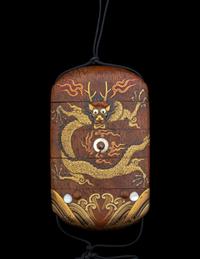 A Japanese Four-Case Lacquered Wood Inro