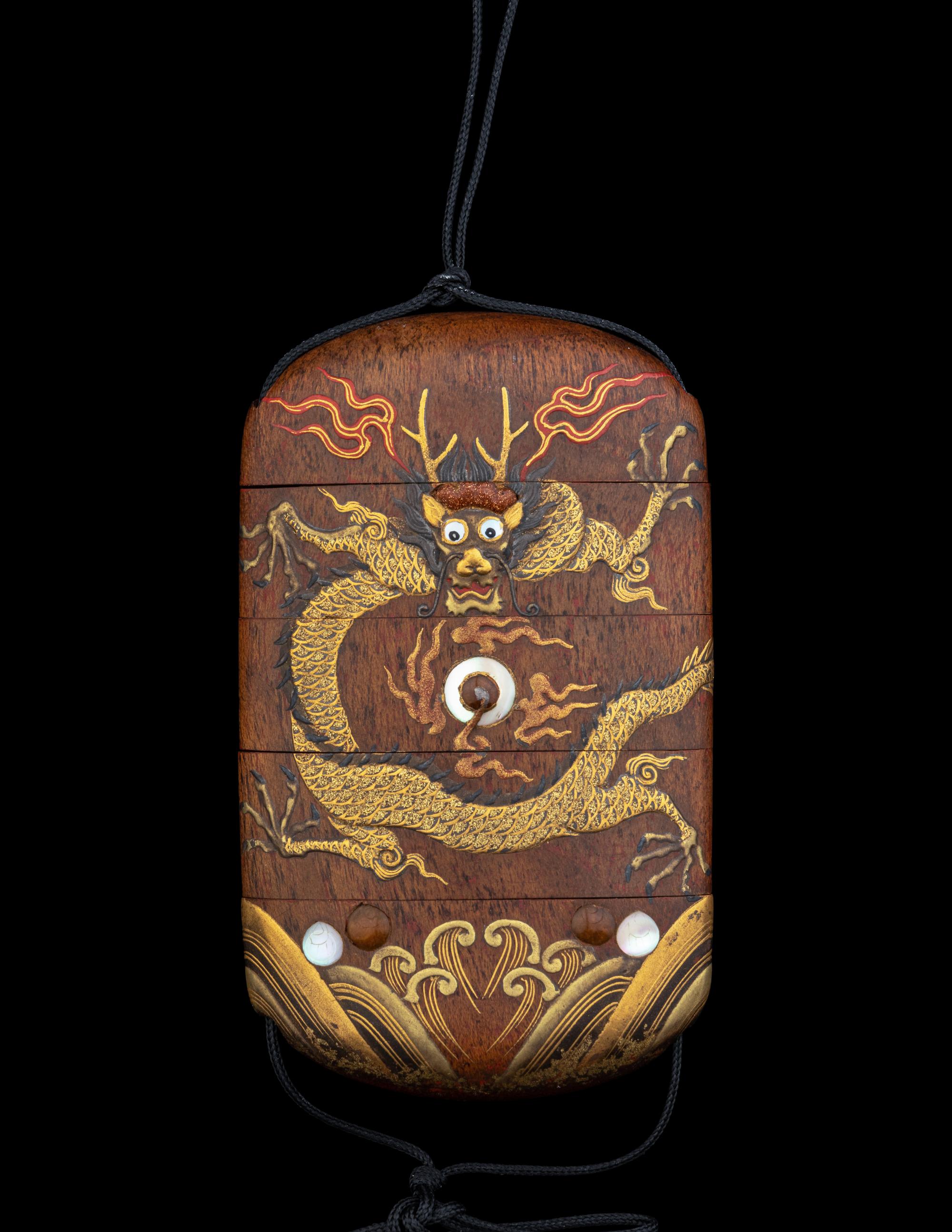A Japanese Four-Case Lacquered Wood Inro