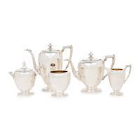 An American Silver Five-Piece Tea and Coffee Service