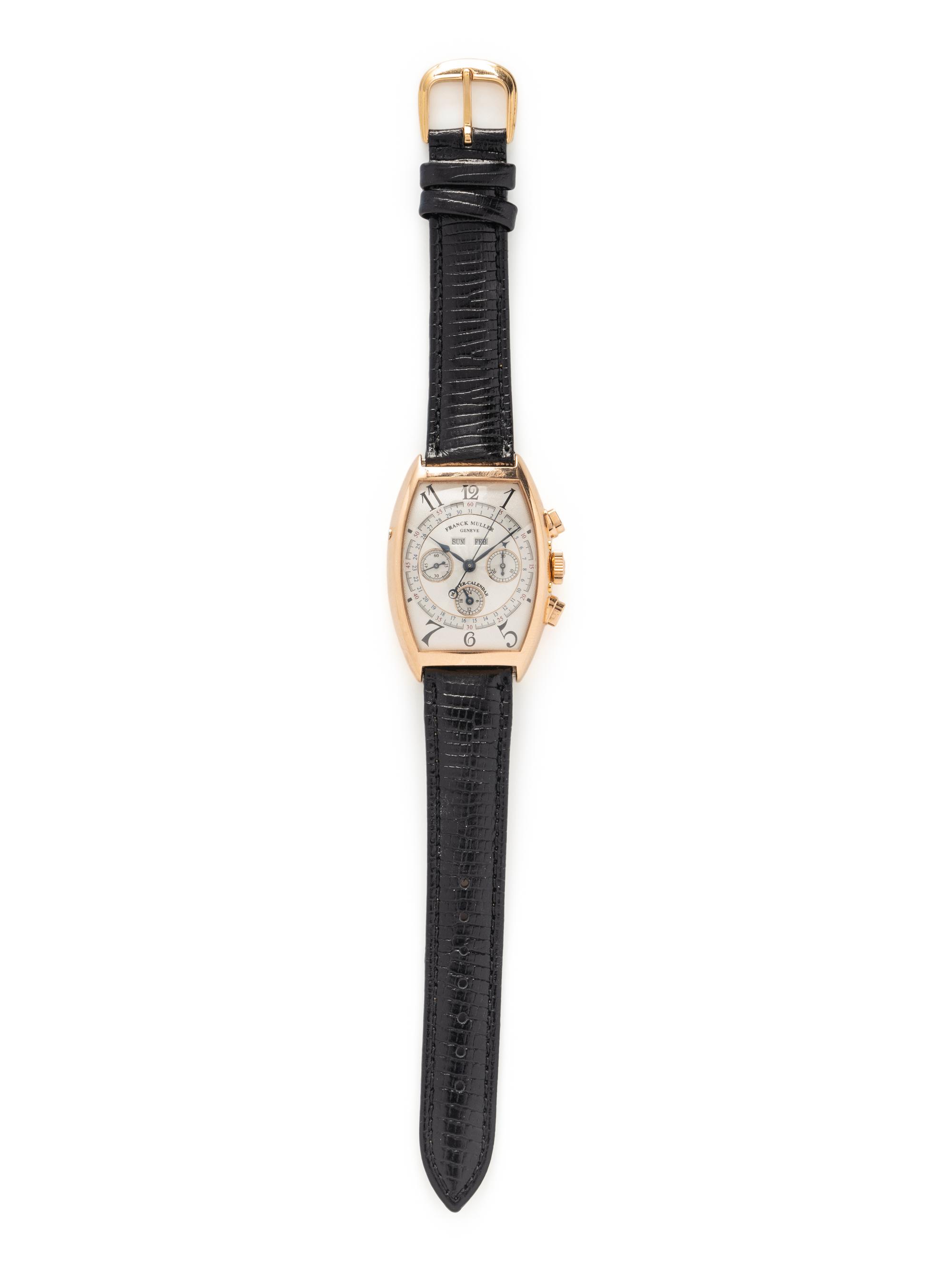 FRANCK MULLER, REF. 6850 CC MC 18K ROSE GOLD 'MASTER CALENDAR MAGNUM' CHRONOGRAPH DATE WATCH