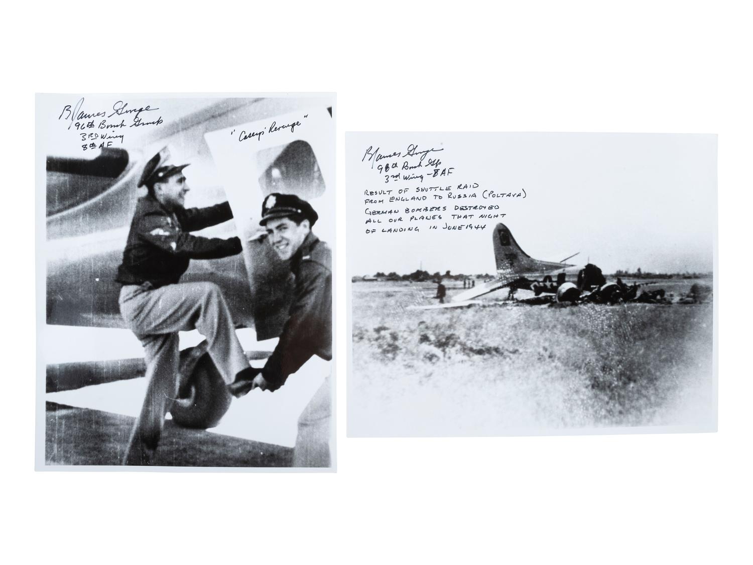 [WWII]. Large group of signatures of American aces and aviators.