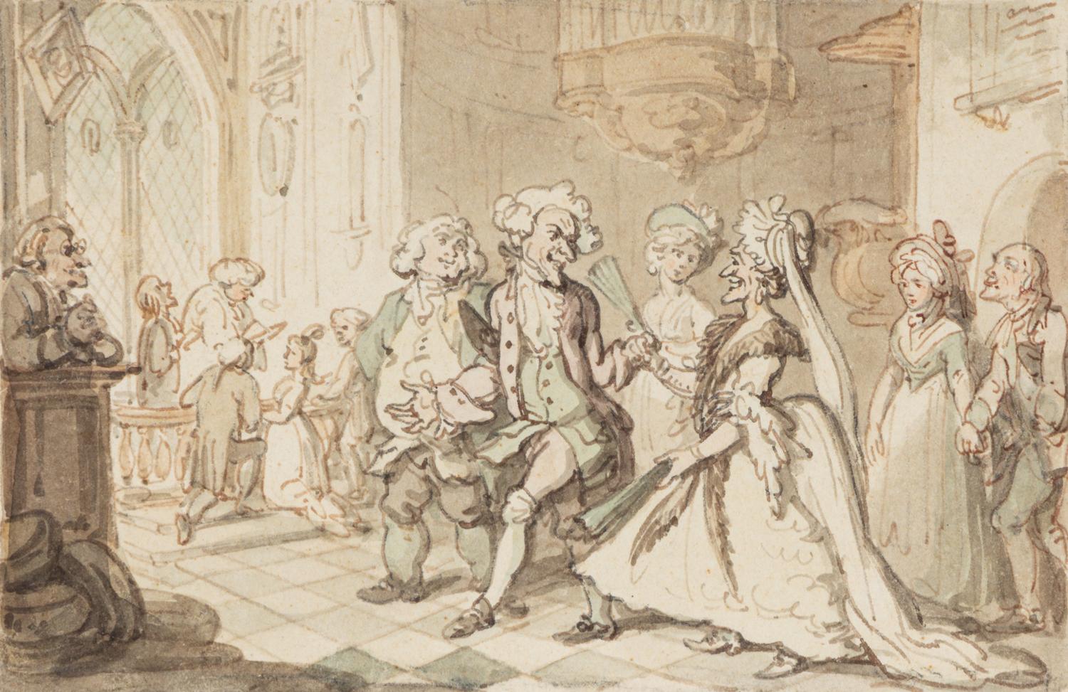A Group of Ten Drawings: seven illustrations for The Adventures of Roderick Random , and three unpublished illustrations for The Adventures of Joseph Andrews, and His Friend Mr. Abraham Adams