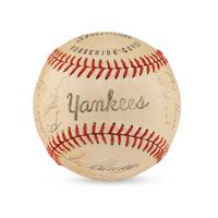 A 1962 New York Yankees Team Signed Autograph Baseball (Beckett Authentication Services Letter of Authenticity)
