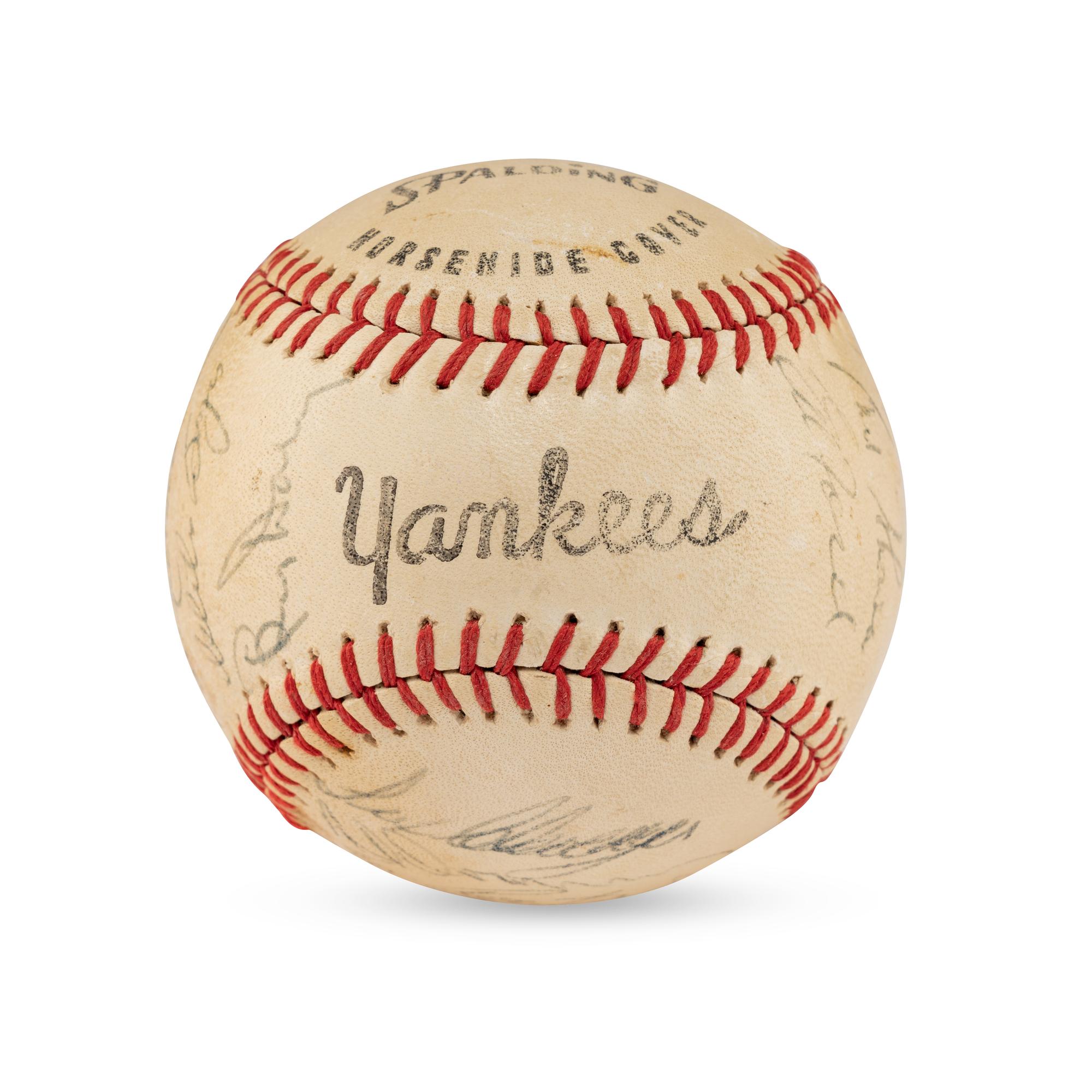 A 1962 New York Yankees Team Signed Autograph Baseball (Beckett Authentication Services Letter of Authenticity)