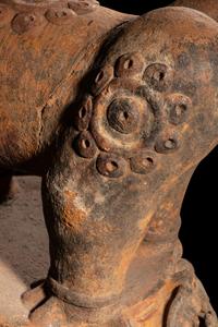 A Maya Red-Ware Jaguar Incensario