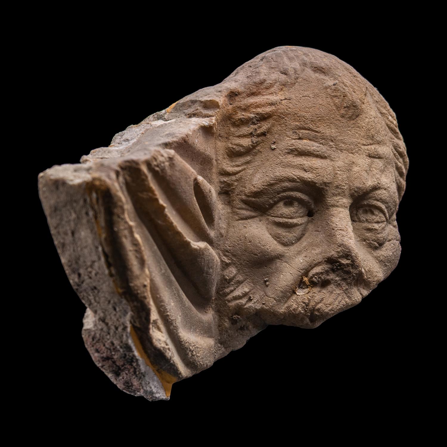 A Roman Marble Sarcophagus Fragment