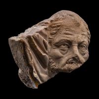 A Roman Marble Sarcophagus Fragment
