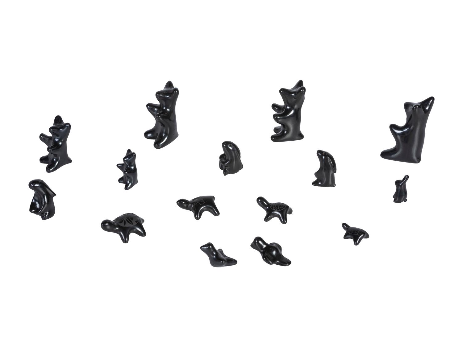 Assortment of Blackware Pottery Animals