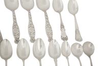 An Assorted Group of American Silver Flatware