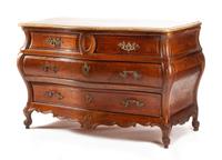 A French Provincial Walnut Commode Height 34 x width 52 x depth 24 inches. — 18TH CENTURY