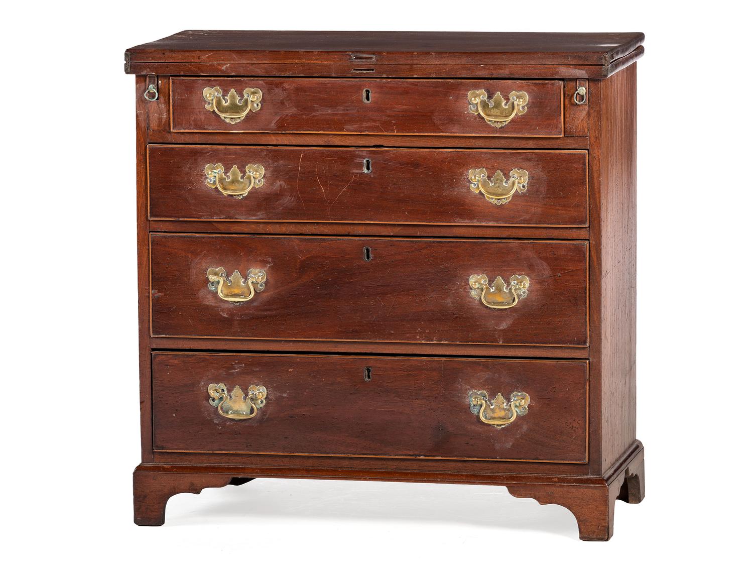 An English Mahogany Bachelor's Chest