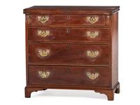 An English Mahogany Bachelor's Chest