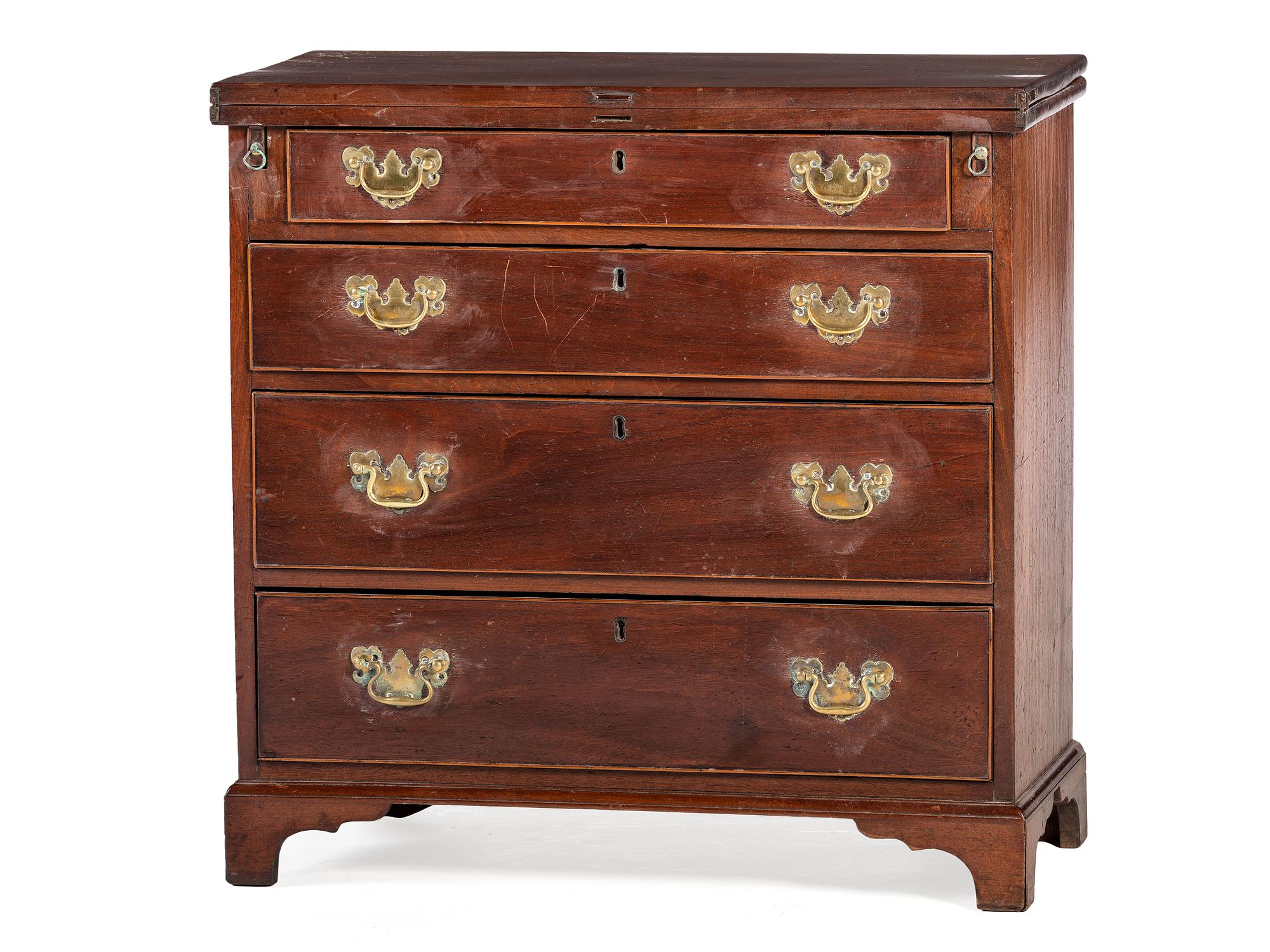 An English Mahogany Bachelor's Chest