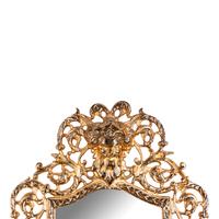 A Pair of Neoclassical Gilt Metal Girandole Mirrors