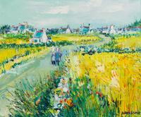 Yolande Ardissone, (French, b. 1927), Les deux paysannes