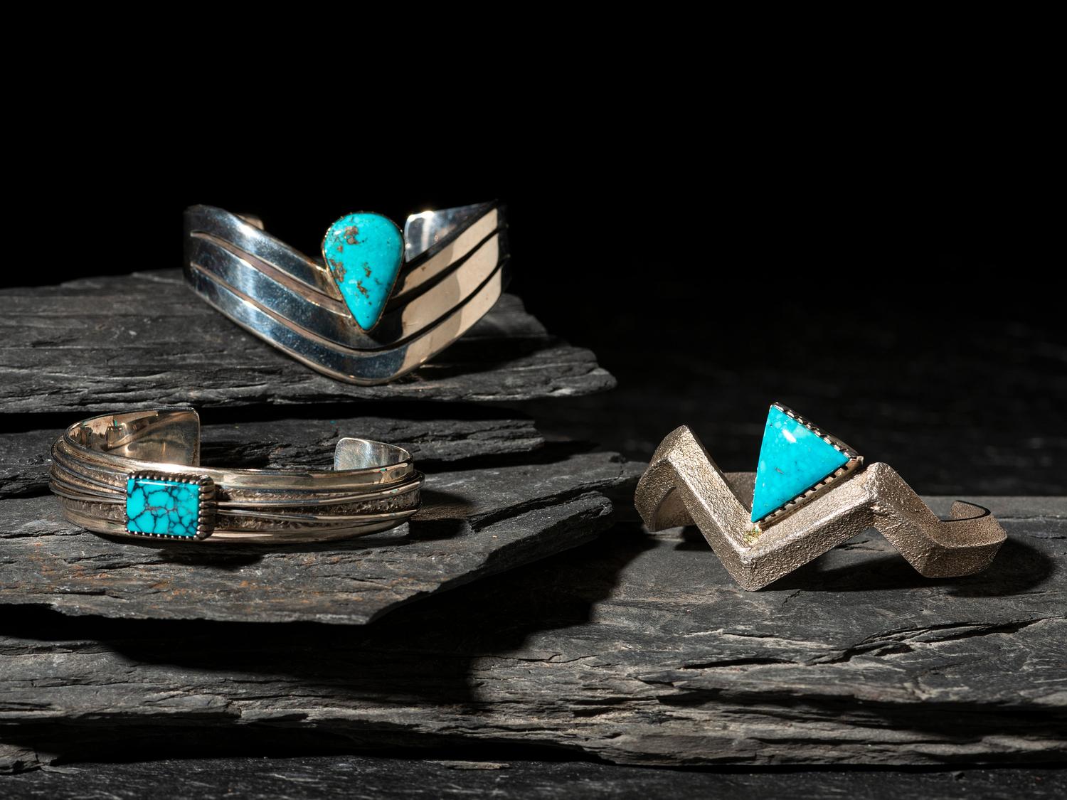 Sterling Silver and Turquoise Cuff Bracelets