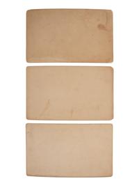 [NATIVE AMERICANS]. A group of 3 boudoir photographs of Cheyenne and Arapaho Indians at Fort Reno, Oklahoma Territory, comprising: