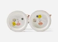 A Pair of Wedgwood Bone China Conchology Table Ornaments, UK, circa 1895