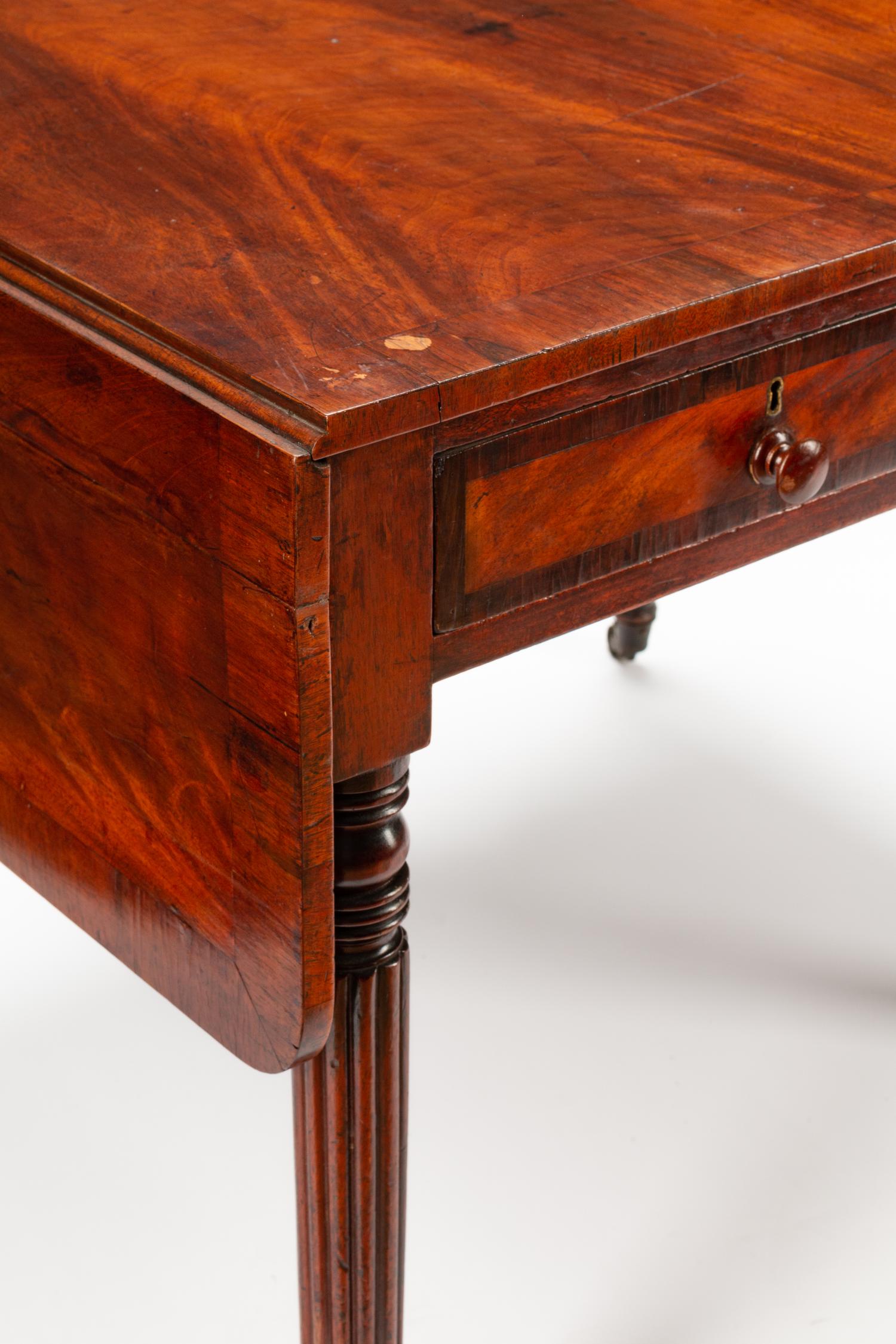 A Regency Style Mahogany Drop-Leaf Table