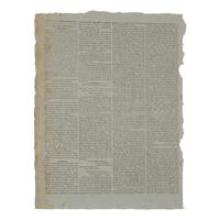 [War of 1812] The National Intelligencer 's Third Issue, Published After Its Press and Building Were Destroyed in the Burning of Washington, D.C., September 1, 1814
