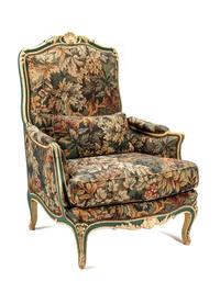 A Louis XV Painted Bergère