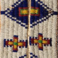 Sioux Beaded Hide Legging Strips