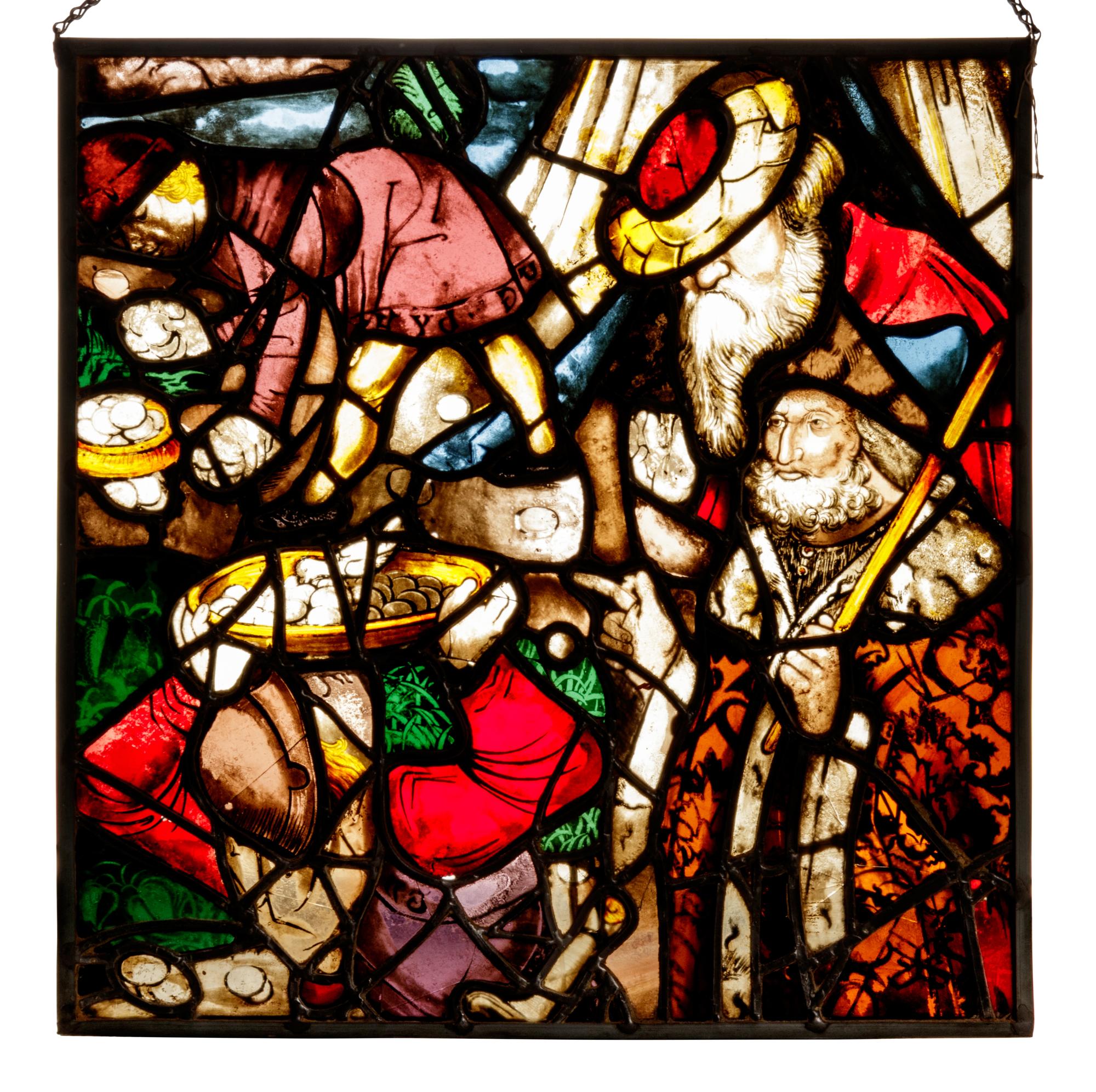 A Continental Stained Glass Window