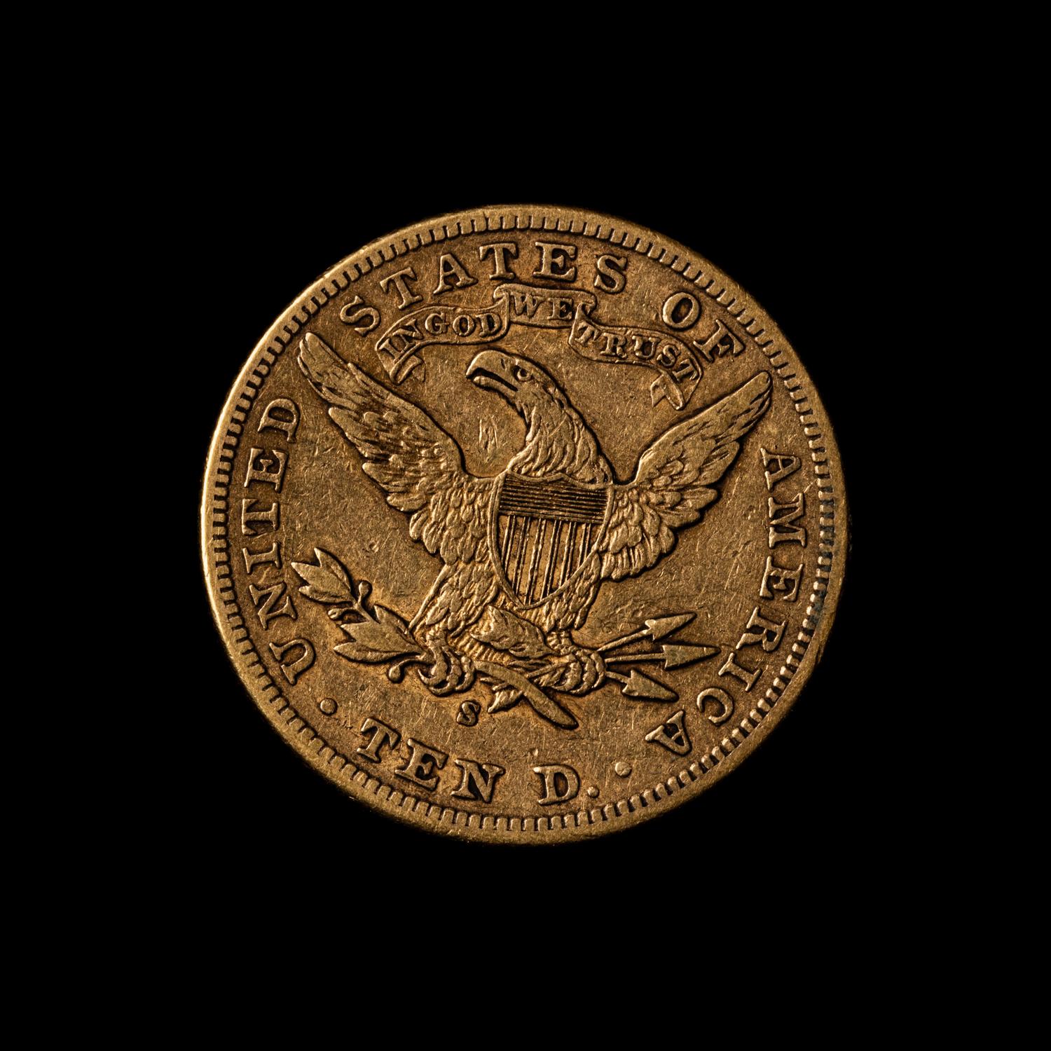 An 1899-S Liberty Head $10 Gold Coin