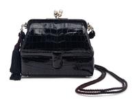Judith Leiber Black Alligator Bag