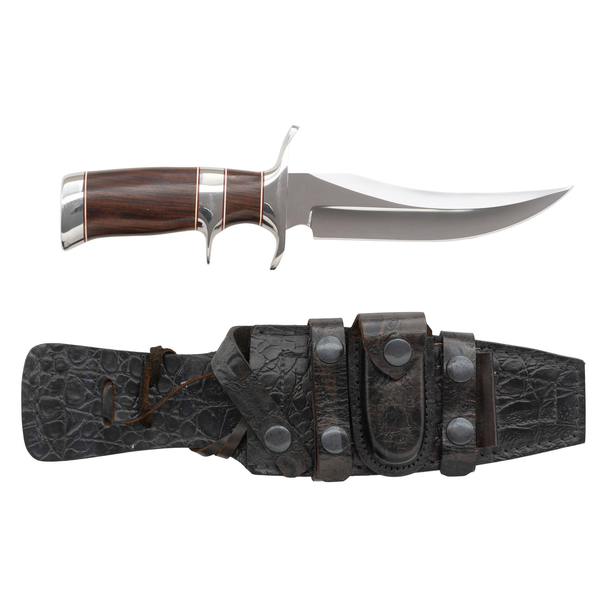 Ed Kalfayan Sub Hilt Fighter Knife with Sheath