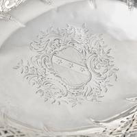 A George III Pierced and Engraved Silver Cake Basket
