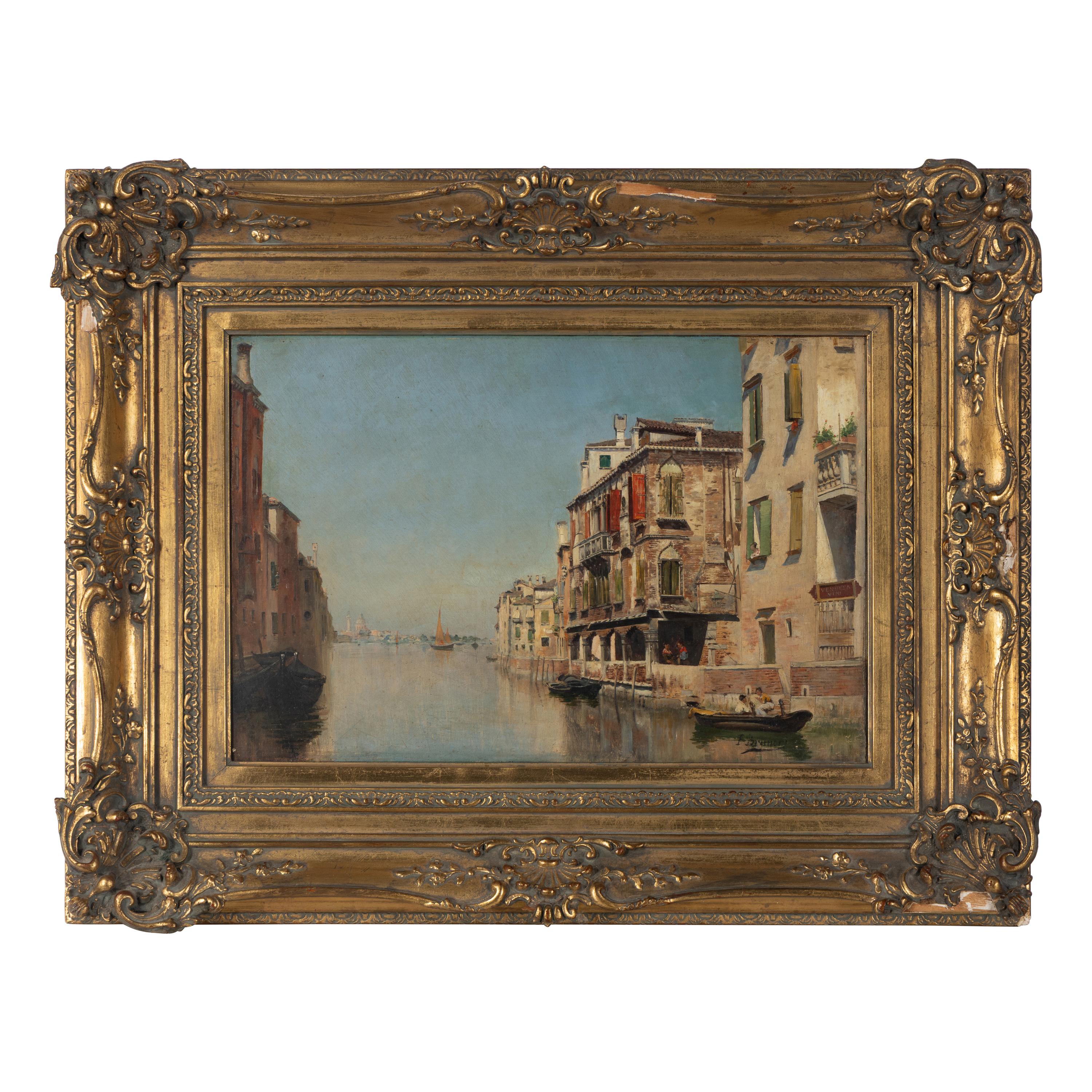 François Brunery (Italian, 1849-1926) — Venetian Canal