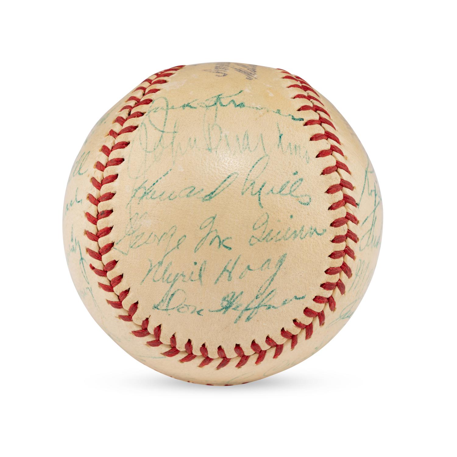 A 1939 St. Louis Browns Team Signed Autograph Baseball (Beckett Authentication Services)