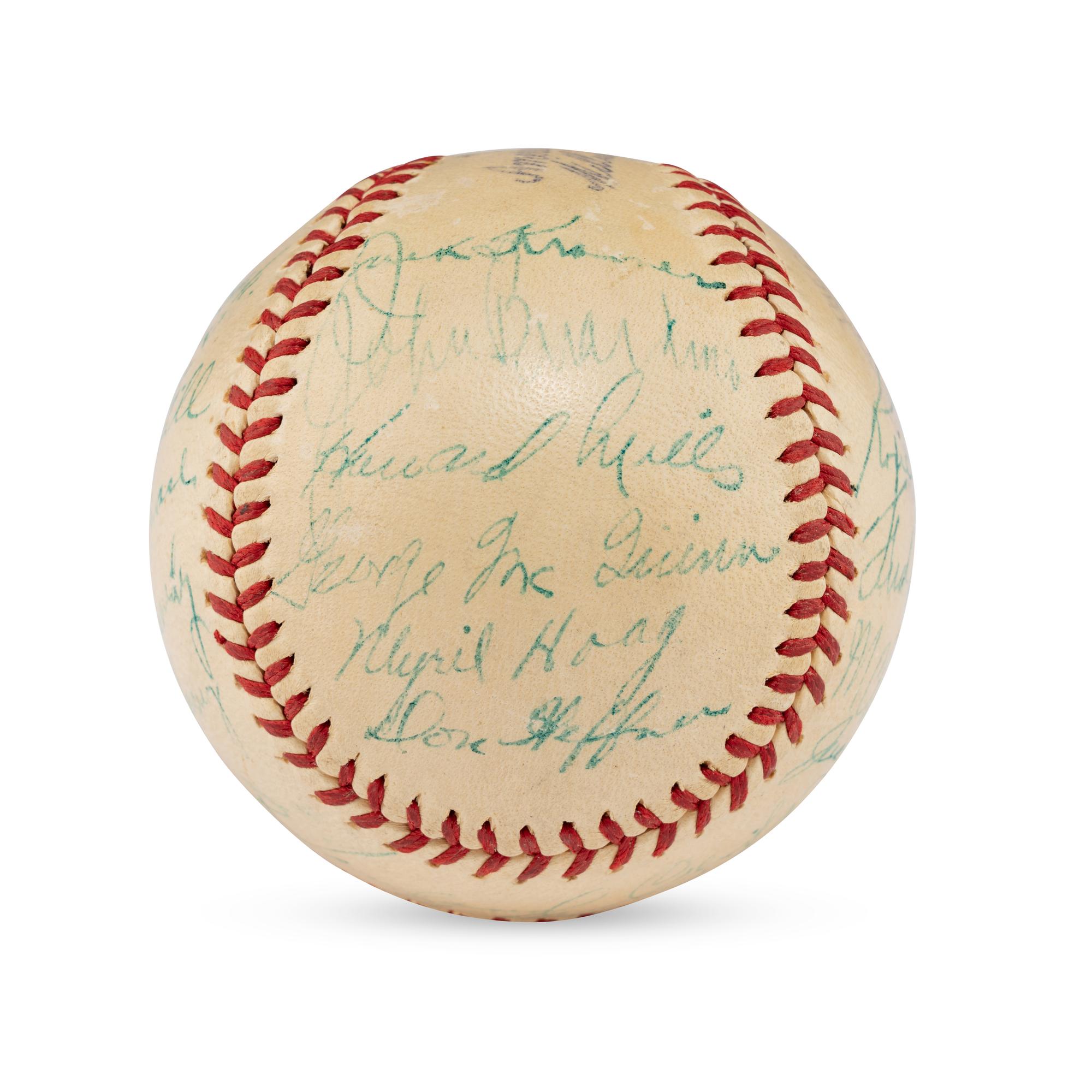 A 1939 St. Louis Browns Team Signed Autograph Baseball (Beckett Authentication Services)