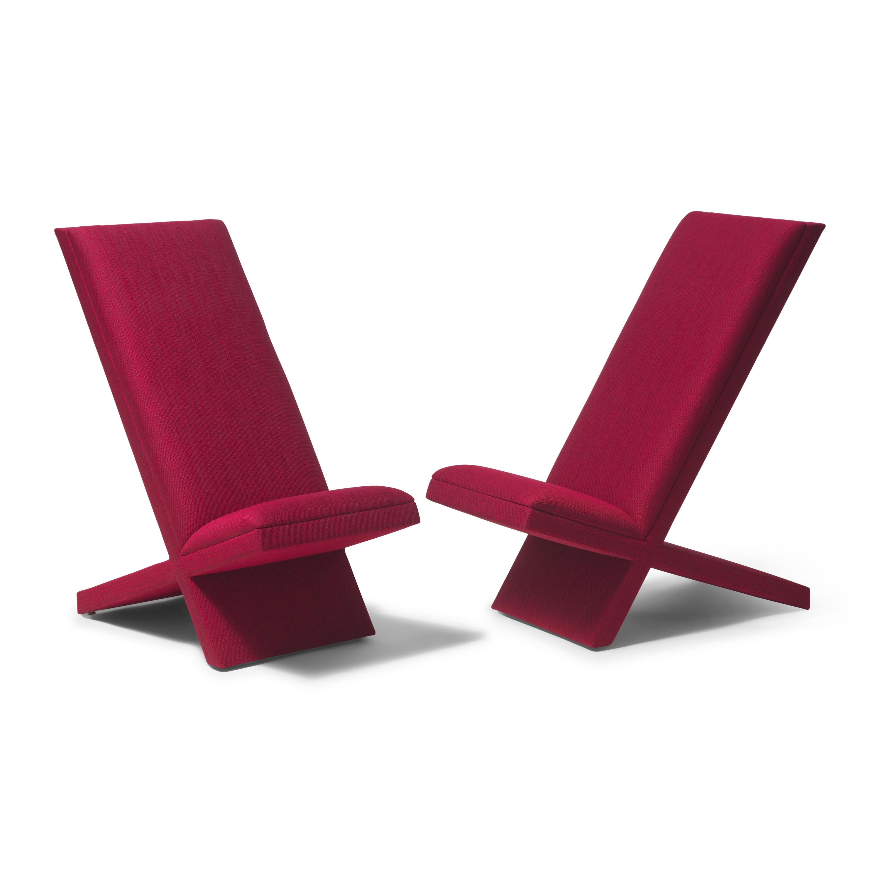 Postmodern Design 20th Century — Pair of X-Frame chairs