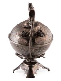 An Elaborate Figural Victorian Silverplated Centerpiece