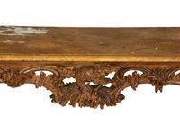 An Italian Carved and Stained Pine Console Table
