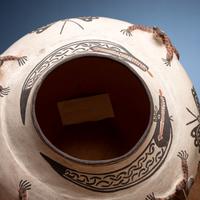 Zuni Polychrome Pottery Frog Jar